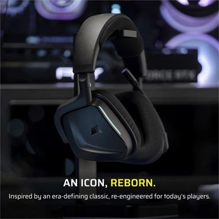 CORSAIR Vezeték Nélküli Headset, VOID v2 Wireless Gaming Headset, Dolby Atmos, carbon CORSAIR Vezeték Nélküli Headset, VOID v2 Wireless Gaming Headset, Dolby Atmos, carbon