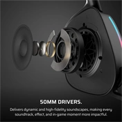 CORSAIR Vezeték Nélküli Headset, VOID v2 Wireless Gaming Headset, Dolby Atmos, carbon CORSAIR Vezeték Nélküli Headset, VOID v2 Wireless Gaming Headset, Dolby Atmos, carbon