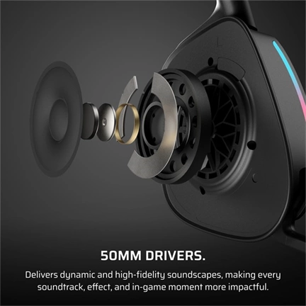 CORSAIR Vezeték Nélküli Headset, VOID v2 Wireless Gaming Headset, Dolby Atmos, carbon CORSAIR Vezeték Nélküli Headset, VOID v2 Wireless Gaming Headset, Dolby Atmos, carbon