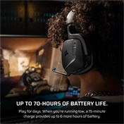 CORSAIR Vezeték Nélküli Headset, VOID v2 Wireless Gaming Headset, Dolby Atmos, carbon CORSAIR Vezeték Nélküli Headset, VOID v2 Wireless Gaming Headset, Dolby Atmos, carbon