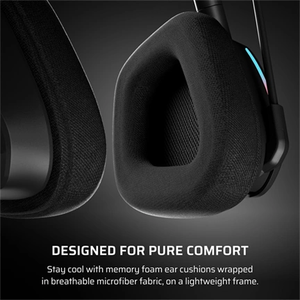 CORSAIR Vezeték Nélküli Headset, VOID v2 Wireless Gaming Headset, Dolby Atmos, carbon CORSAIR Vezeték Nélküli Headset, VOID v2 Wireless Gaming Headset, Dolby Atmos, carbon