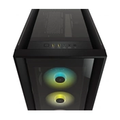 CORSAIR iCUE 5000X RGB Tempered Glass Mid-Tower ATX PC Smart Case Black