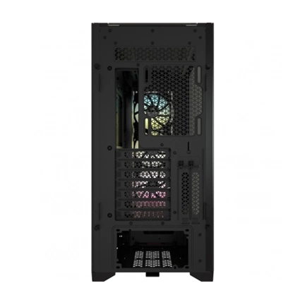 CORSAIR iCUE 5000X RGB Tempered Glass Mid-Tower ATX PC Smart Case Black