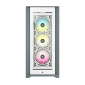 CORSAIR iCUE 5000X RGB Tempered Glass Mid-Tower ATX PC Smart Case White
