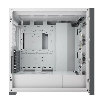 CORSAIR iCUE 5000X RGB Tempered Glass Mid-Tower ATX PC Smart Case White