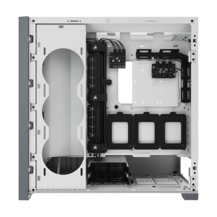 CORSAIR iCUE 5000X RGB Tempered Glass Mid-Tower ATX PC Smart Case White