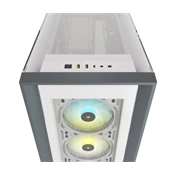 CORSAIR iCUE 5000X RGB Tempered Glass Mid-Tower ATX PC Smart Case White