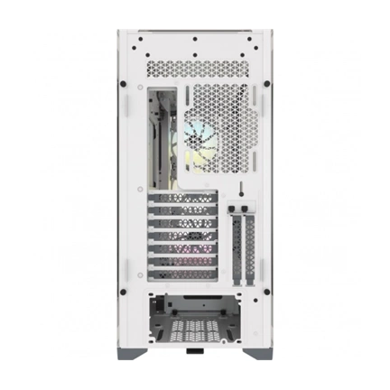 CORSAIR iCUE 5000X RGB Tempered Glass Mid-Tower ATX PC Smart Case White