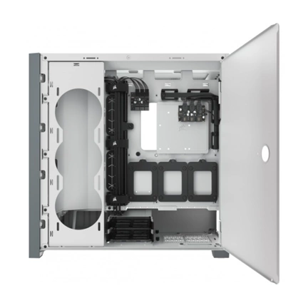 CORSAIR iCUE 5000X RGB Tempered Glass Mid-Tower ATX PC Smart Case White