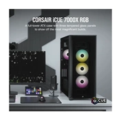 CORSAIR iCUE 7000X RGB Tempered Glass Full-Tower ATX PC Case — Black
