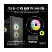 CORSAIR iCUE 7000X RGB Tempered Glass Full-Tower ATX PC Case — Black