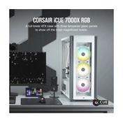 CORSAIR iCUE 7000X RGB Tempered Glass Full-Tower ATX PC Case — White