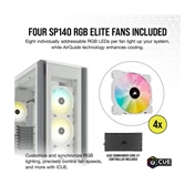 CORSAIR iCUE 7000X RGB Tempered Glass Full-Tower ATX PC Case — White