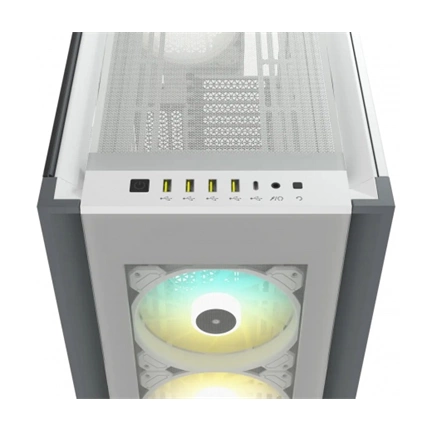 CORSAIR iCUE 7000X RGB Tempered Glass Full-Tower ATX PC Case — White