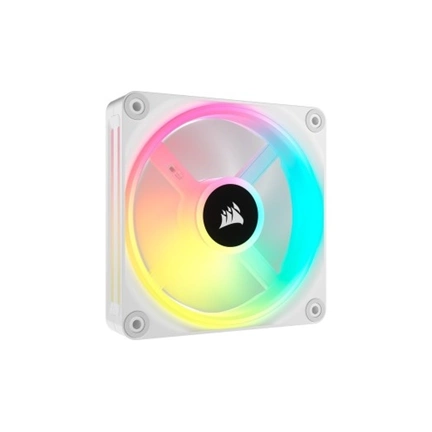 CORSAIR iCue Link QX120 RGB 120mm PWM PC Fan Expansion Kit - White