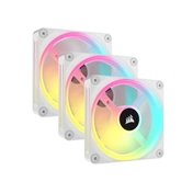 CORSAIR iCue Link QX120 RGB 120mm PWM PC Fans Starter Kit with iCue Link System Hub - White CORSAIR iCue Link QX120 RGB 120mm PWM PC Fans Starter Kit with iCue Link System Hub - White