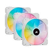 CORSAIR iCue SP120 RGB ELITE Performance 120mm White PWM Triple-Pack