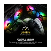 CORSAIR iCue SP120 RGB PRO Performance 120mm Triple Fan Kit with Lighting Node CORE CORSAIR iCue SP120 RGB PRO Performance 120mm Triple Fan Kit with Lighting Node CORE