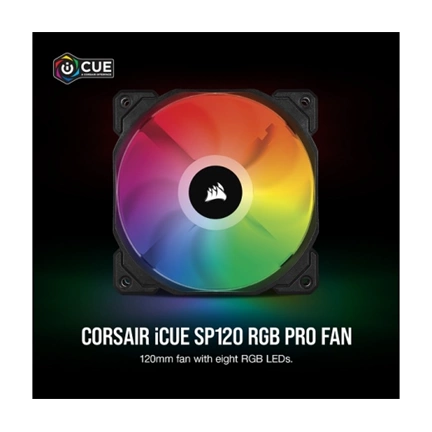 CORSAIR iCue SP120 RGB PRO Performance 120mm Triple Fan Kit with Lighting Node CORE CORSAIR iCue SP120 RGB PRO Performance 120mm Triple Fan Kit with Lighting Node CORE