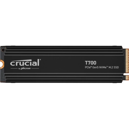 CRUCIAL T700 PCIe Gen5 NVMe M.2 SSD w/heatsink 4TB