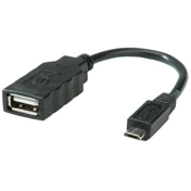 Cable ROLINE USB OTG 0.15 m