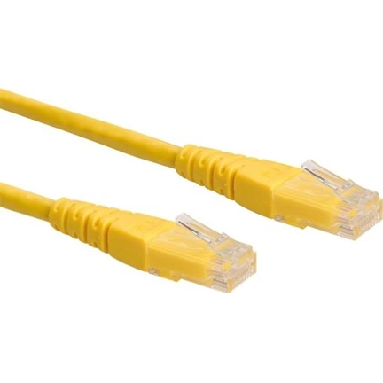 Cable ROLINE UTP CAT6 patch 0,3m sárga