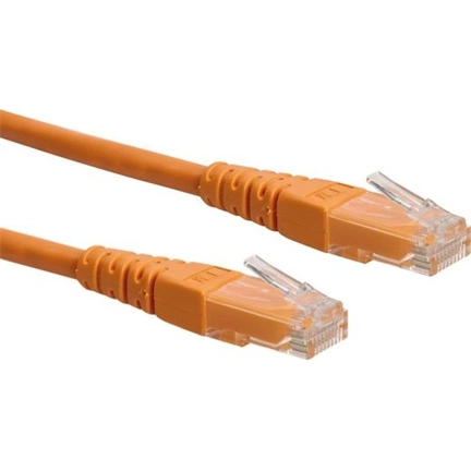 Cable ROLINE UTP CAT6 patch 0,5m narancs