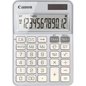 Canon KS-125KB számológép, napelemes + elemes, ezüst