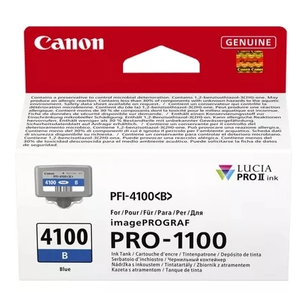Canon PFI-4100 tintapatron ImagePROGRAF PRO-1100, 80ml, kék