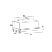 Cata TFB-5160 X beépíthető páraelszívó