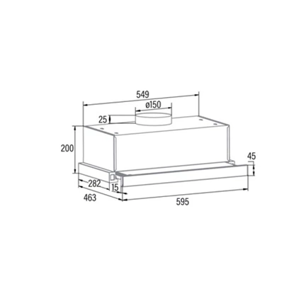 Cata TFB-5160 X beépíthető páraelszívó