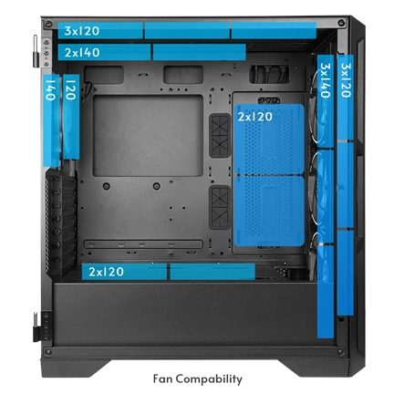 Chieftec Apex Air Tempered Glass Black