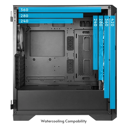 Chieftec Apex Air Tempered Glass Black