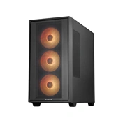 Chieftec Hunter 3 számítógépház - edzett üveg, 4db ARGB ventilátor