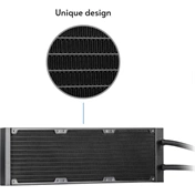 Chieftec Iceberg 360 Dark komplett vízhűtőrendszer