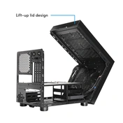 Chieftec The Cube számítógépház - Micro-ATX, egyedi Hi-Fi dizájn, 200mm-es PWM ventilátor