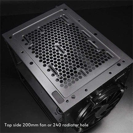 Chieftec The Cube számítógépház - Micro-ATX, egyedi Hi-Fi dizájn, 200mm-es PWM ventilátor