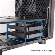 Chieftec The Cube számítógépház - Micro-ATX, egyedi Hi-Fi dizájn, 200mm-es PWM ventilátor