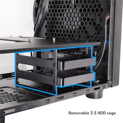 Chieftec The Cube számítógépház - Micro-ATX, egyedi Hi-Fi dizájn, 200mm-es PWM ventilátor