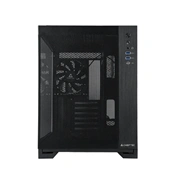 Chieftec Visio Air számítógépház - kétkamrás dizájn, edzett üveg oldallap, 3 db 140mm-es PWM ventilátor