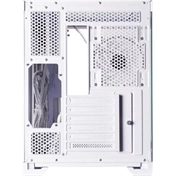 Chieftec Visio White számítógépház - kétkamrás dizájn, edzett üveg elő- és oldallap, 6 db 120mm-es ARGB ventilátor