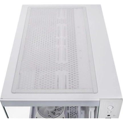 Chieftec Visio White számítógépház - kétkamrás dizájn, edzett üveg elő- és oldallap, 6 db 120mm-es ARGB ventilátor