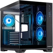 Chieftec Visio számítógépház - kétkamrás dizájn, edzett üveg elő- és oldallap, 6 db 120mm-es ARGB ventilátor