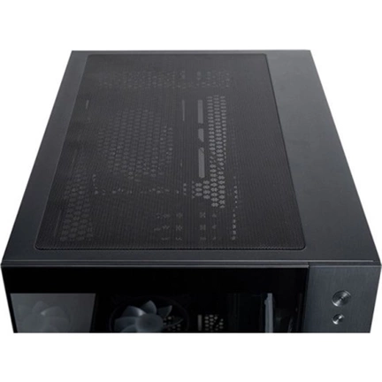 Chieftec Visio számítógépház - kétkamrás dizájn, edzett üveg elő- és oldallap, 6 db 120mm-es ARGB ventilátor
