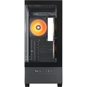 Chieftec Vista számítógépház - kétkamrás dizájn, edzett üveg elő- és oldallap, 3 db 120mm-es ARGB ventilátor