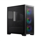 Cooler Master Elite 302 számítógépház - Micro-ATX, elöl 3db 120mm-es ARGB ventilátor, fekete