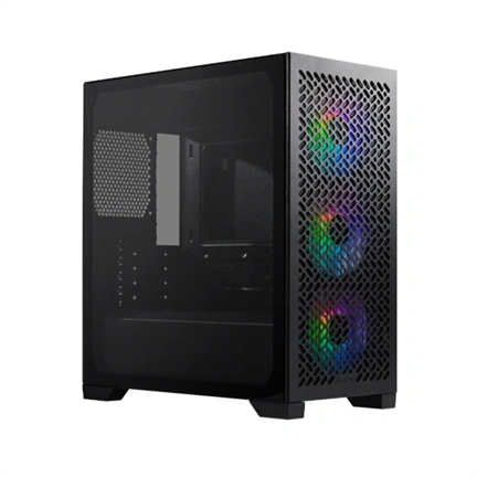 Cooler Master Elite 302 számítógépház - Micro-ATX, elöl 3db 120mm-es ARGB ventilátor, fekete
