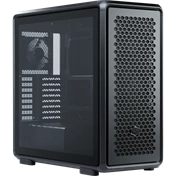 Cooler Master MasterFrame 600 számítógépház - ATX, nyílt, edzett üveg, 4db Mobius ventilátor, fekete