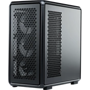 Cooler Master MasterFrame 600 számítógépház - ATX, nyílt, edzett üveg, 4db Mobius ventilátor, fekete