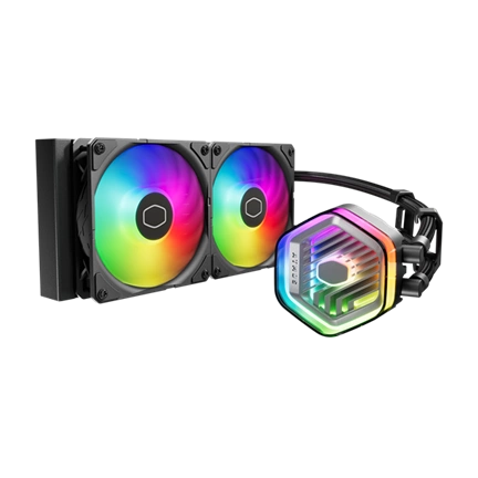 Cooler Master MasterLiquid 240 Atmos komplett vízhűtőrendszer, ARGB, fekete